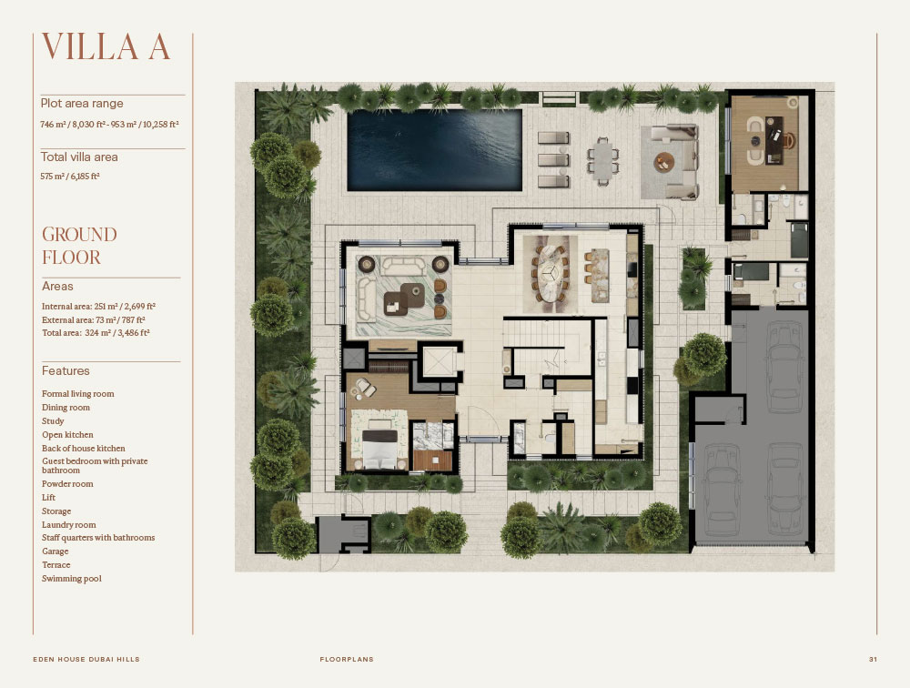 Eden House Dubai Hills Villas Floor plan