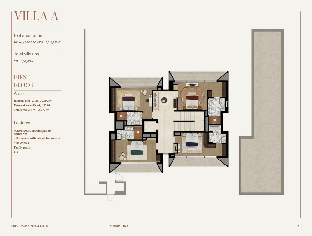 Eden House Dubai Hills Villas Floor plan