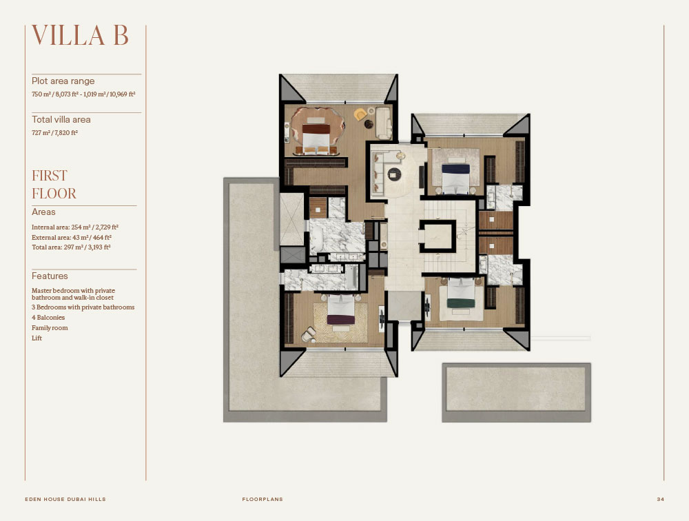 Eden House Dubai Hills Villas Floor plan