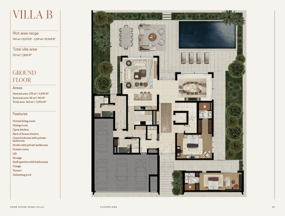 Eden House Dubai Hills Villas Floor plan