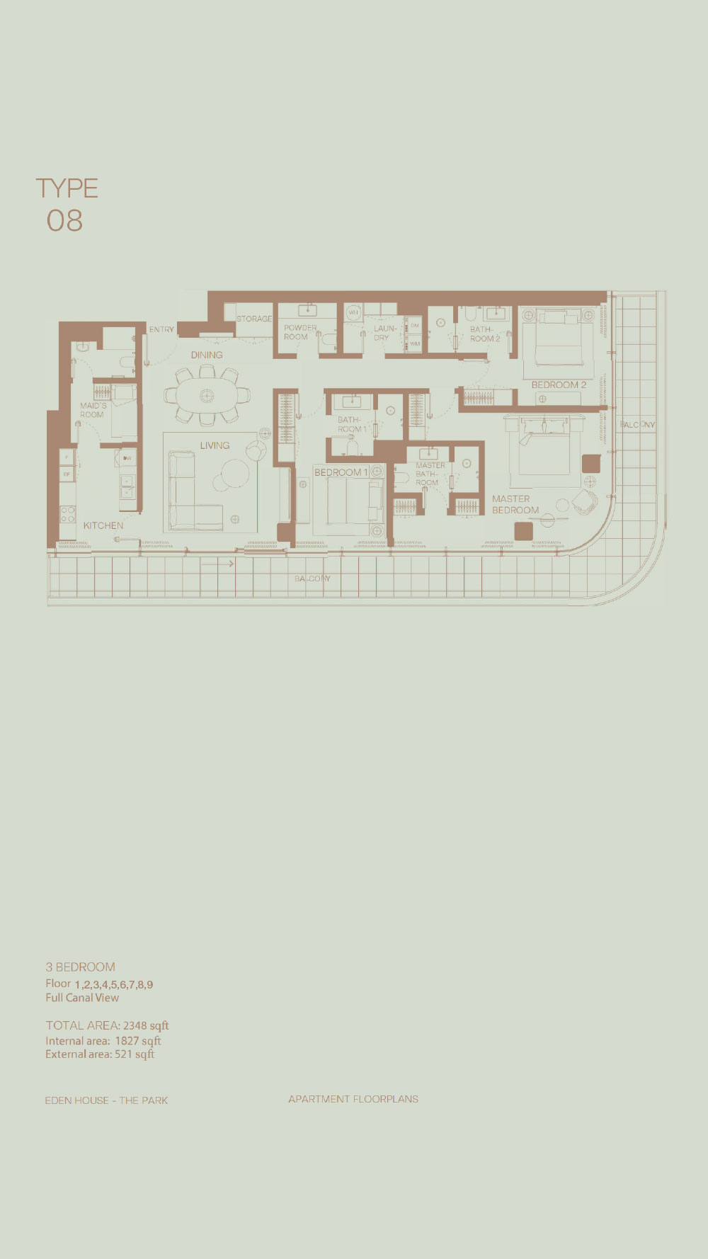 Eden house the park floor plan