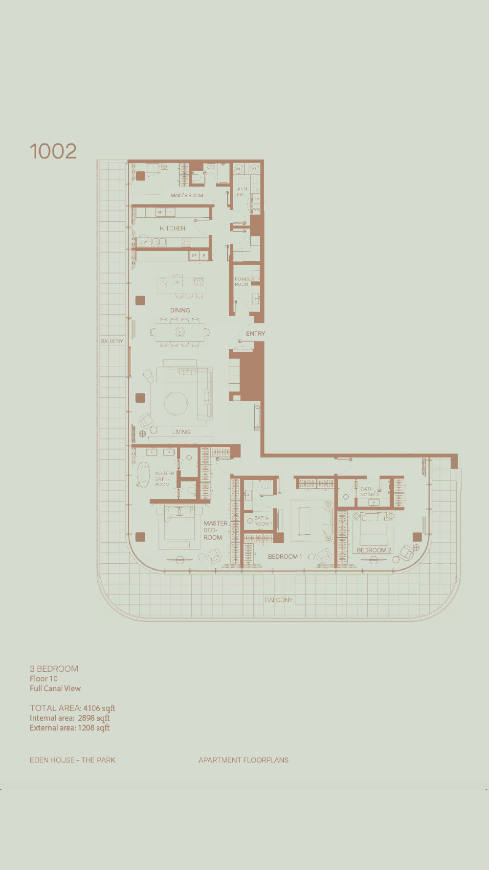 Eden house the park floor plan