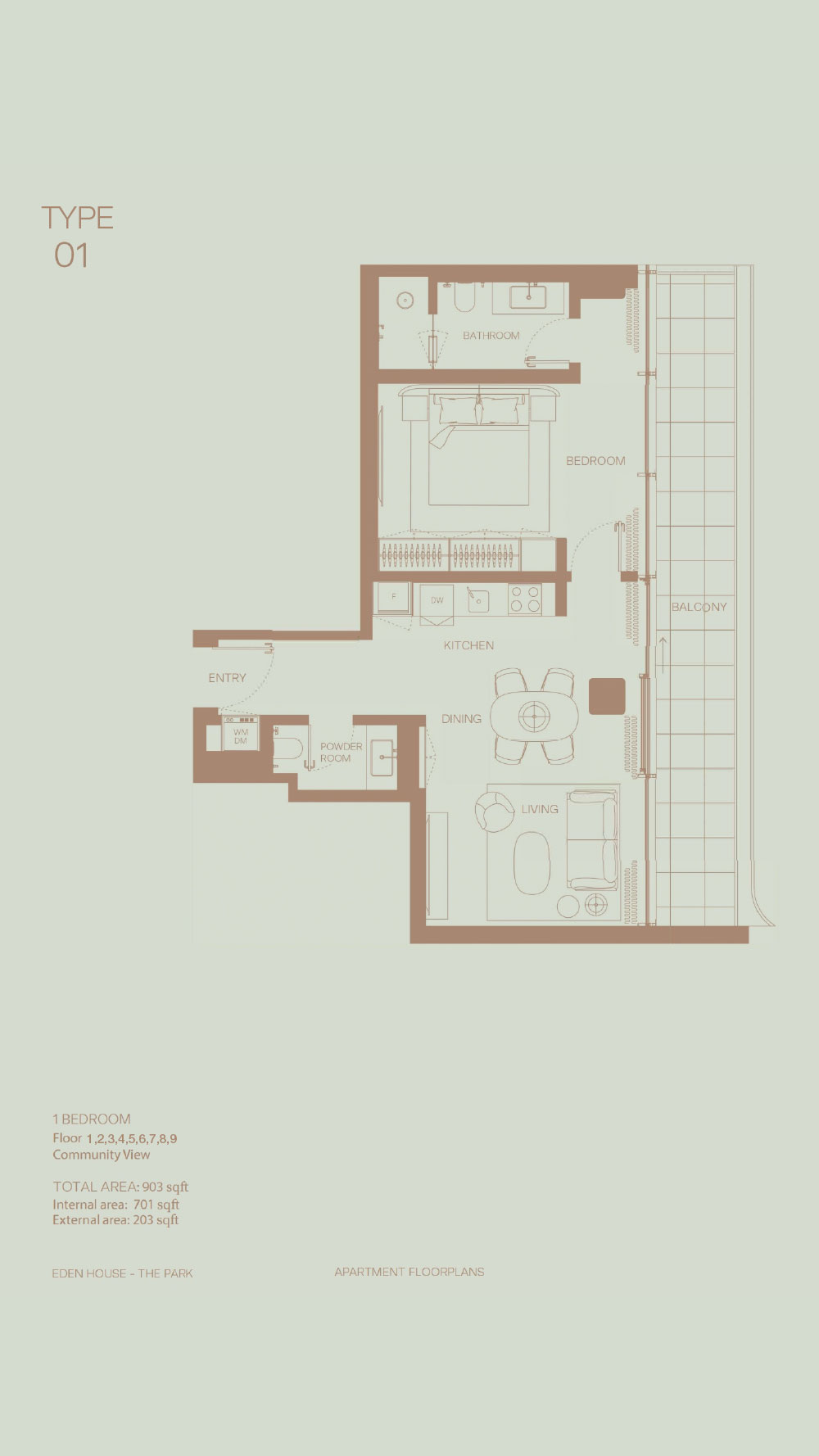 Eden house the park floor plan