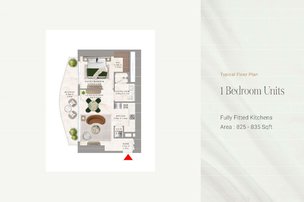 Emaar Beachfront Floor plan